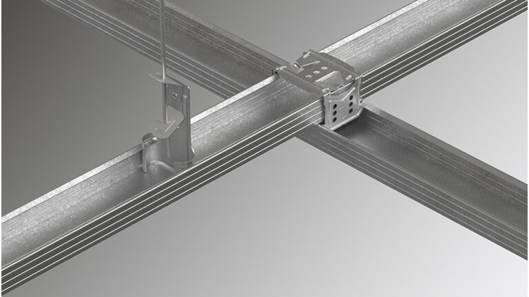 Metallkonstruktion mit Verbindungsteilen